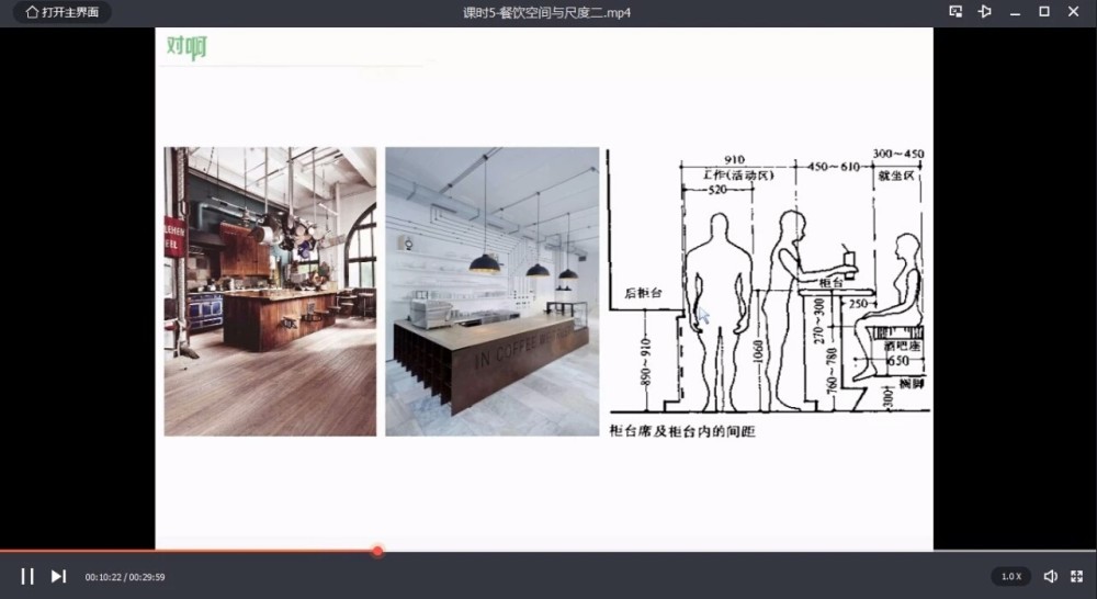 室内设计人体工程学视频学习丨住宅丨办公丨别墅丨餐饮