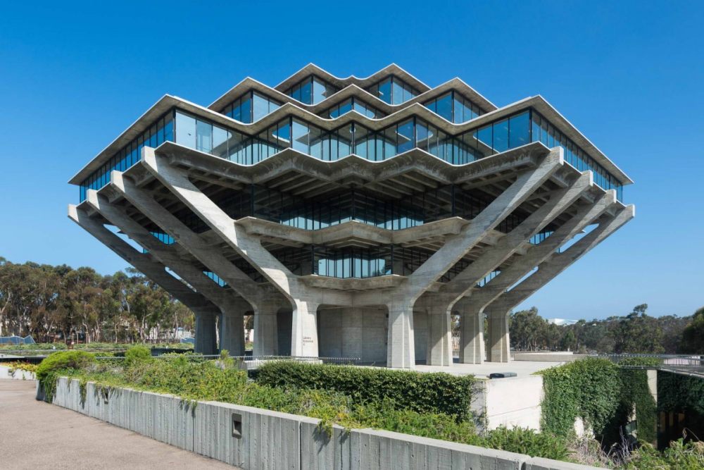 美国加州大学圣地亚哥分校盖泽尔图书馆(geisel library-序赞