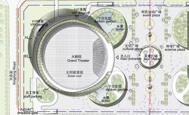 场地平面图  pes建筑设计事务所