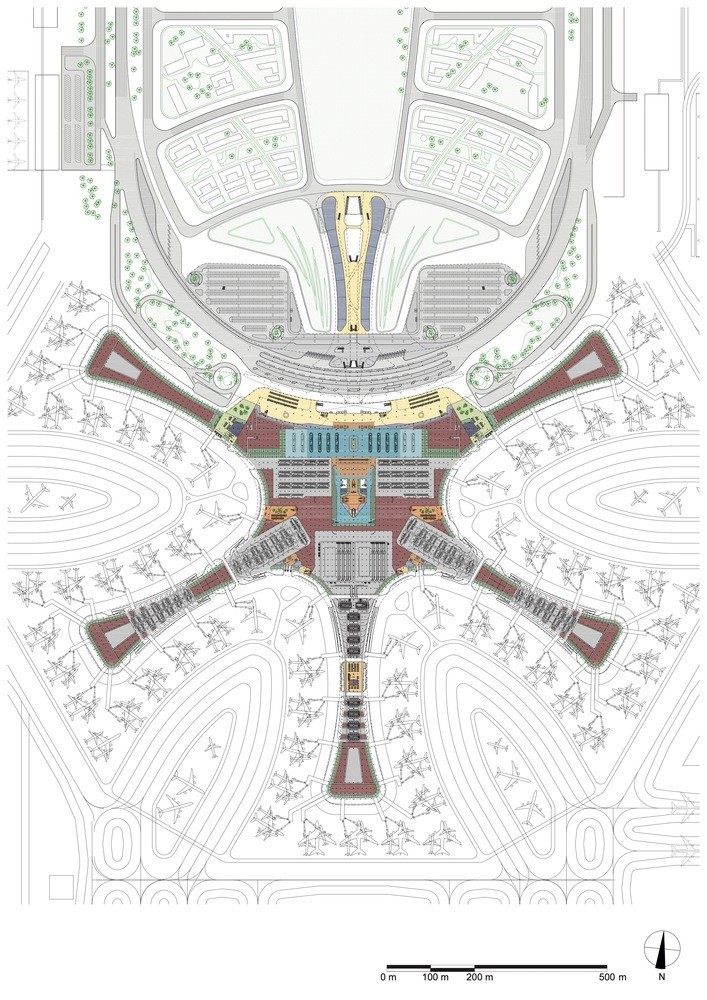 超魔幻的北京大兴国际机场实景图平面图45p