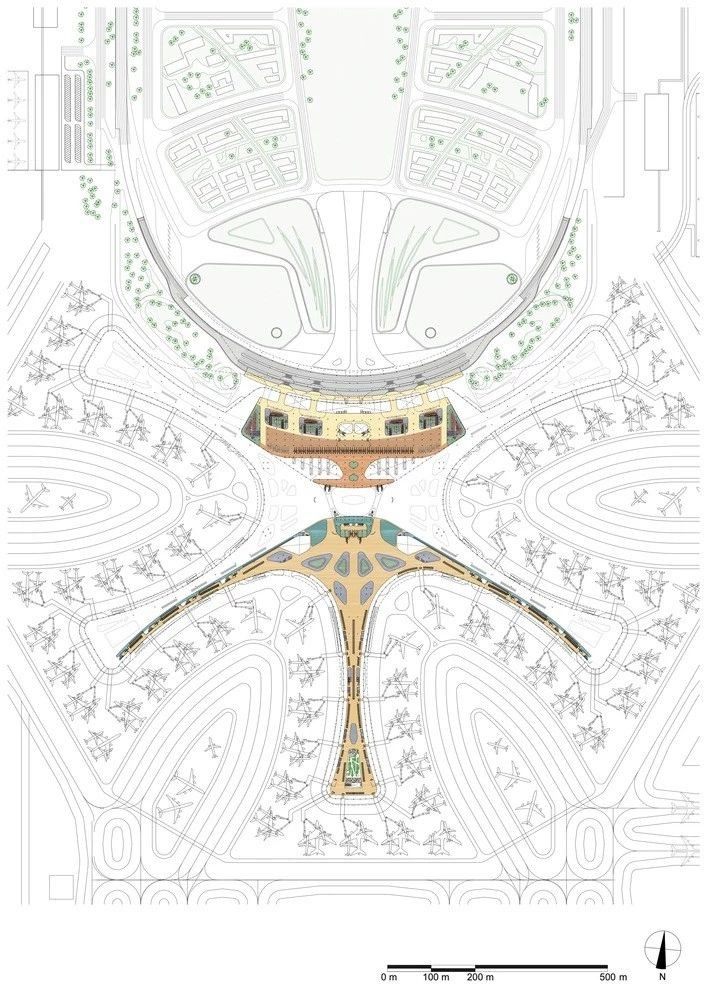 超魔幻的北京大兴国际机场实景图平面图45p