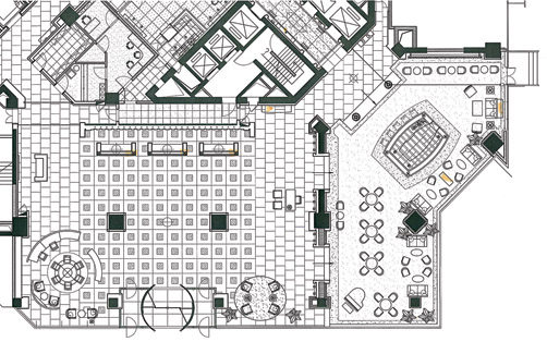 长沙运达喜来登设计概念+现场照片_堂、大堂酒廊、大堂电梯间Lobby, Lobby Lounge &amp; lift lobby.jpg