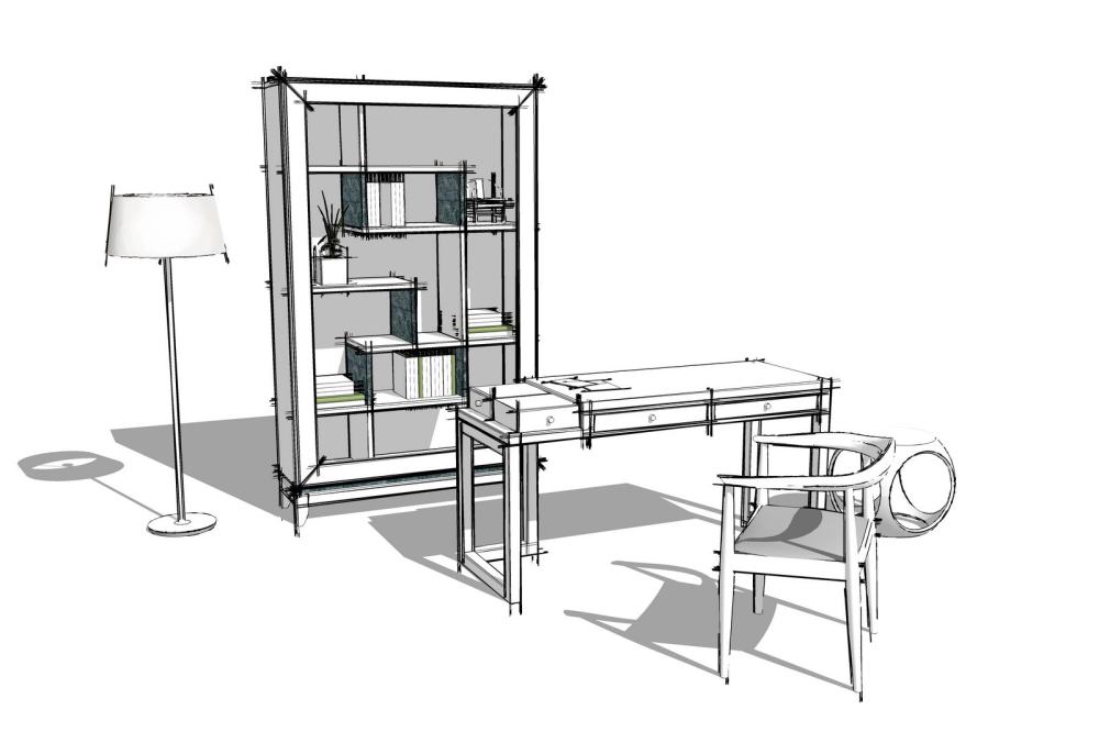 摩登中式产品方案_几何书台 装饰柜 手绘.jpg