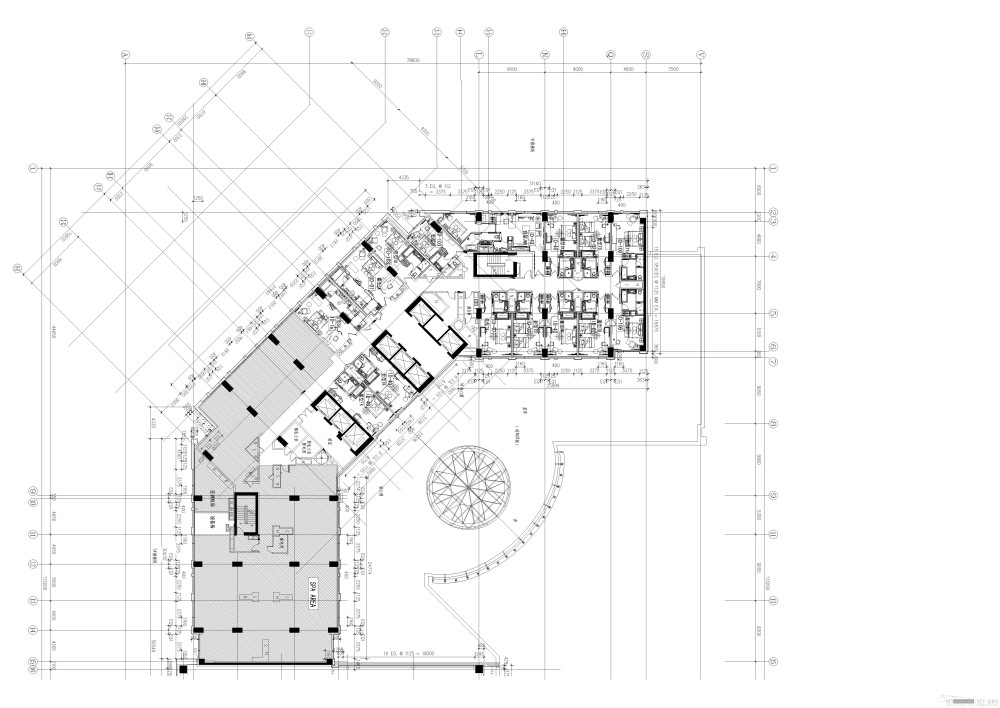 HBA 北京金融街威斯汀酒店施工图-绝对绝对值得学习_f3-LAYOUT PLAN.jpg