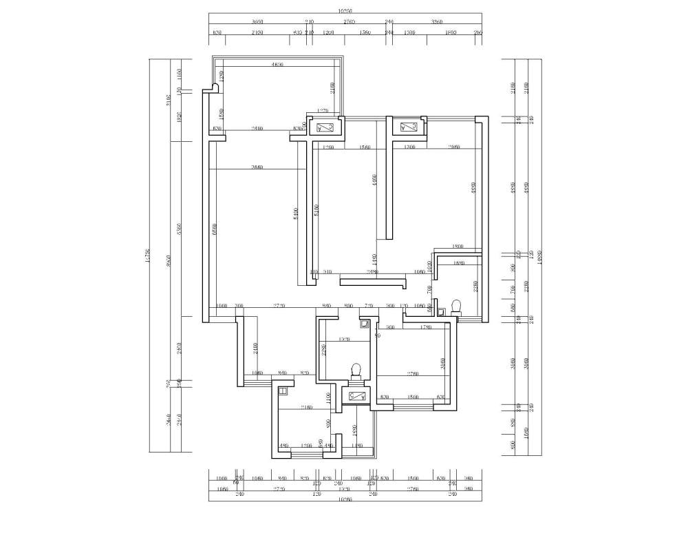 新手第一次发帖，123平方的平面方案，请指点~~~_水晶城曹先生-Model.plt.jpg