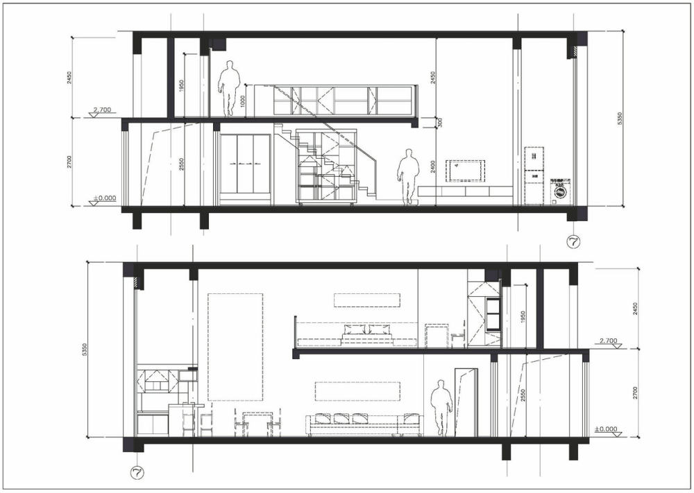 LOFT户型创意，有有好的想法来比比_loft户型A2剖立面_1.jpg