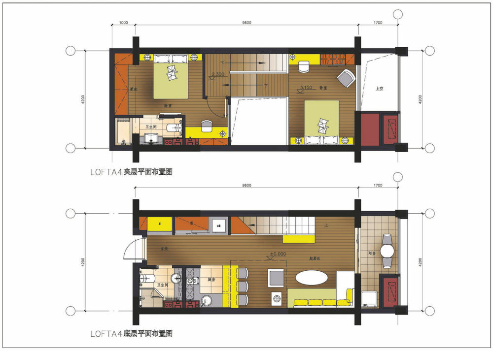 LOFT户型创意，有有好的想法来比比_loft户型A4平面_1.jpg