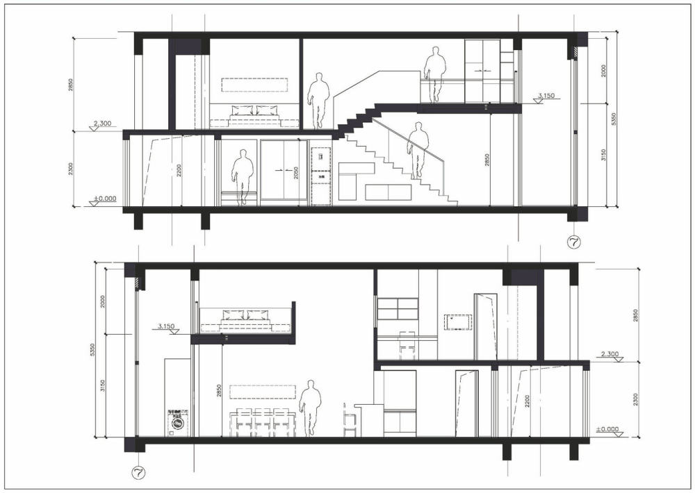 LOFT户型创意，有有好的想法来比比_loft户型A4剖立面_1.jpg