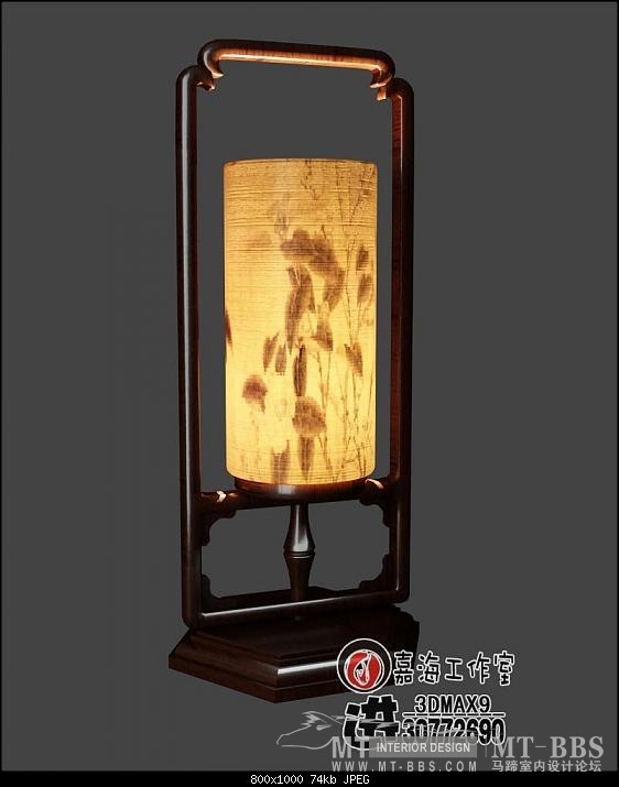 漂亮时尚的中式灯具模型_中式台灯3.jpg