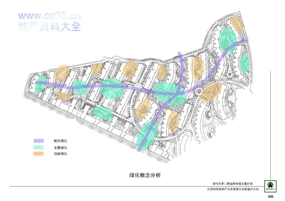 经典景观设计全案之恒茂·现代米罗全套设计文本_008绿化概念分析 .jpg