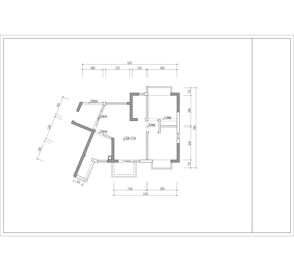 篱笆小屋_原始平面