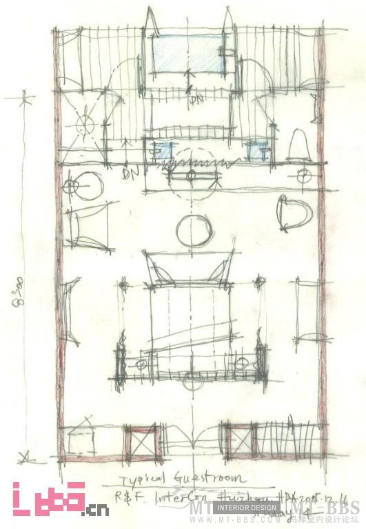 不错的客房手绘平面方案（HBA广东惠州洲际客房研究）_13_56700.jpg
