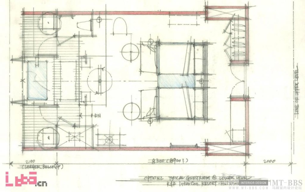 不错的客房手绘平面方案（HBA广东惠州洲际客房研究）_13_56703.jpg