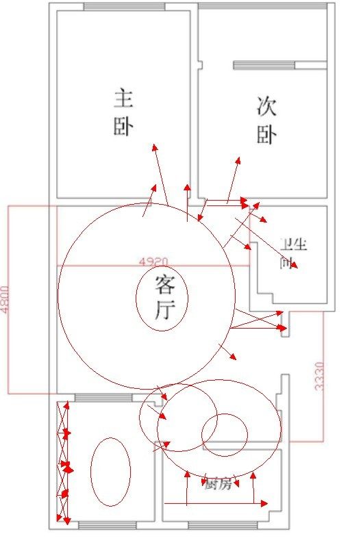 我家的平面图，想了很长时间不知道客厅怎么布置好_11111.jpg