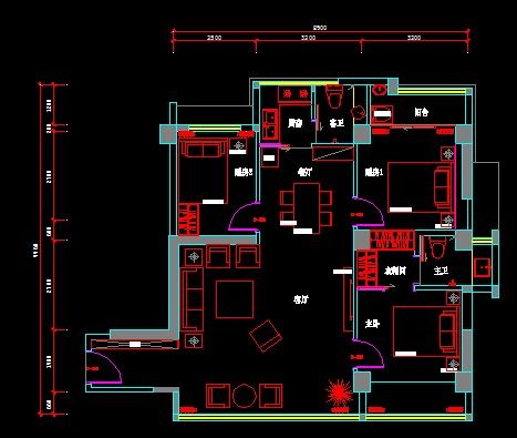 帮朋友新家布的平面，希望大家给点建议，学习交流！_4TW8X_3M]`%[B]N6[0%WY(J.jpg