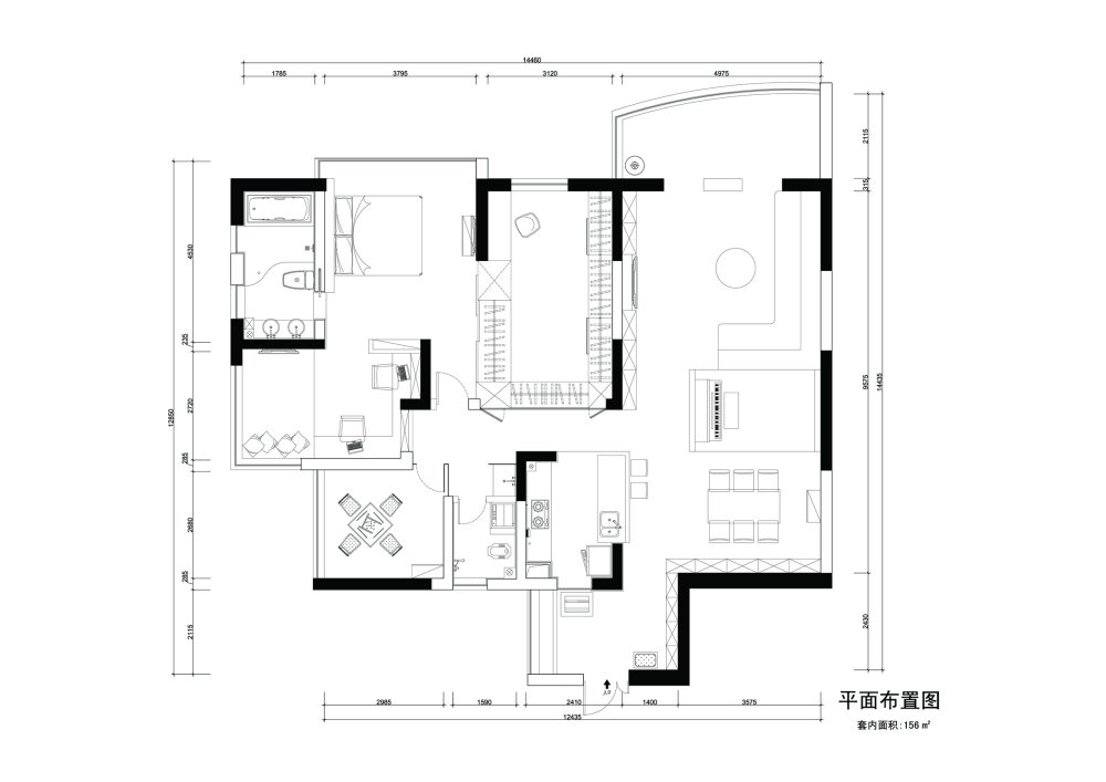 求高人指点~~~~谢谢~~~~_平面方案-Model副本.jpg