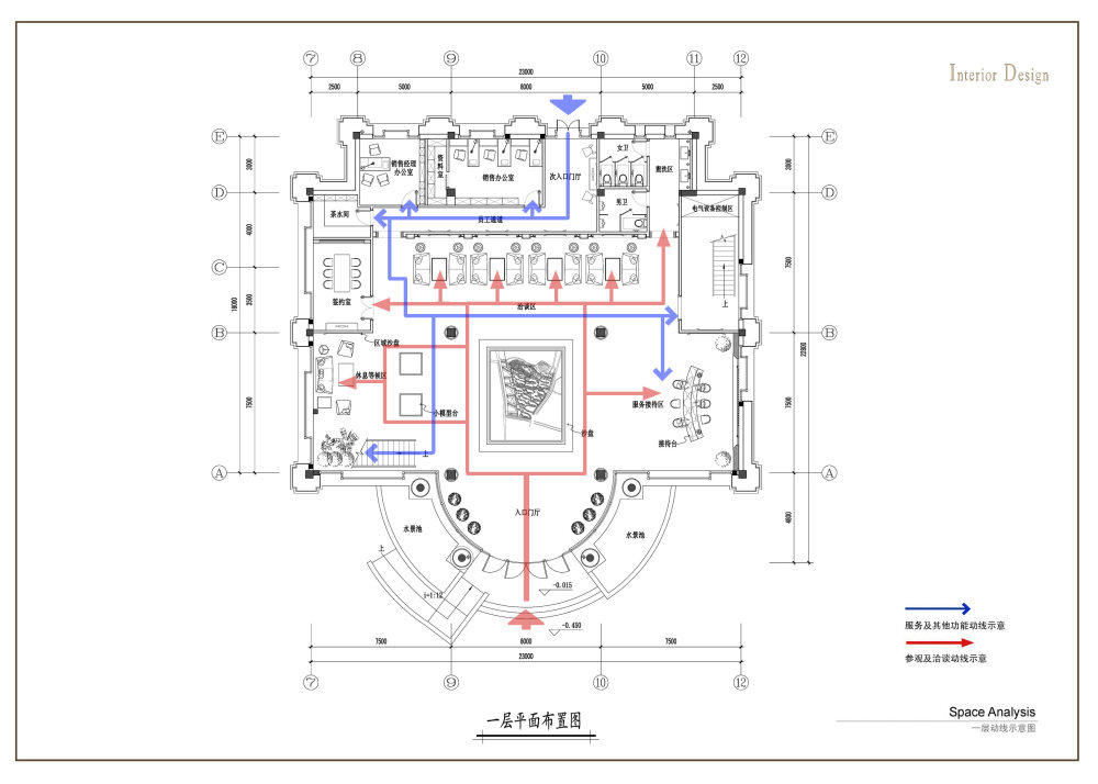 某售楼处方案设计_12-一层平面动线示意.jpg
