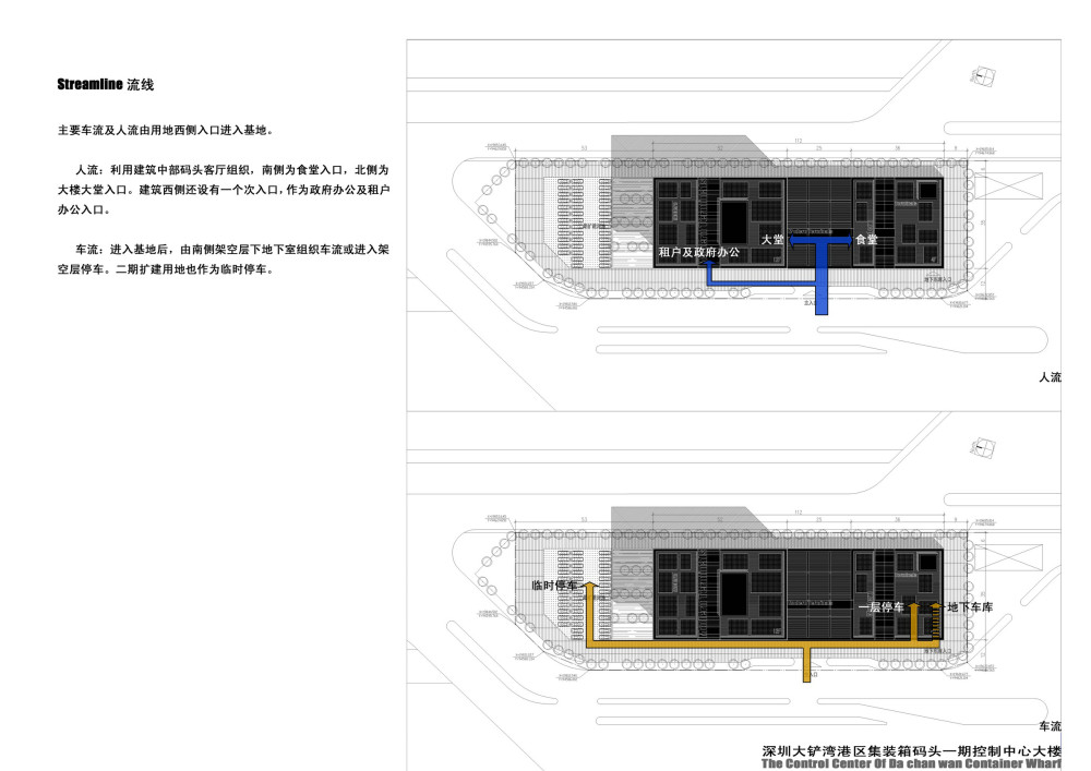 深圳港大铲湾港区集装箱码头控制大楼建筑文本_36流线.jpg