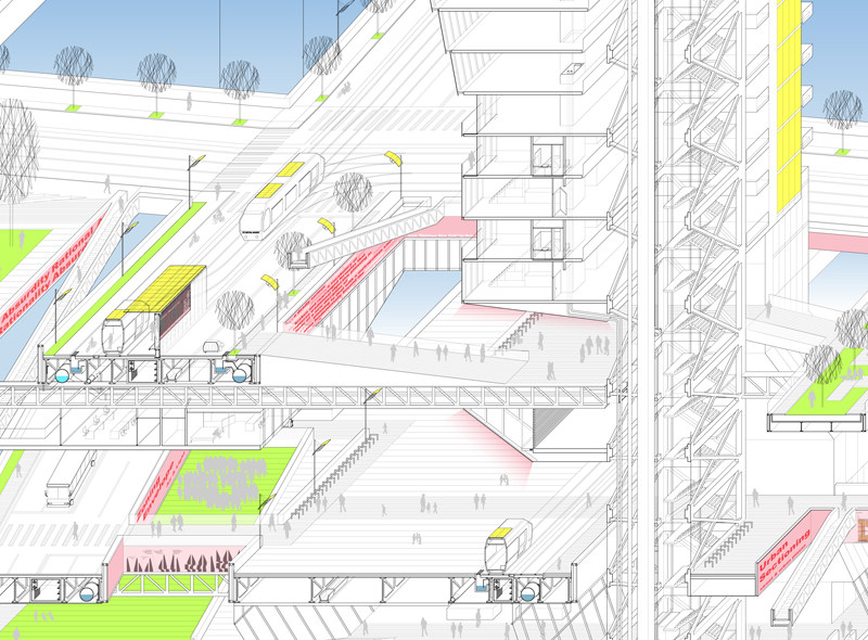 eVolo摩天大楼建筑竞赛2010年获奖作品集（免费分享）_Beyond Manhattanism- Elevated Urban Network1.jpg