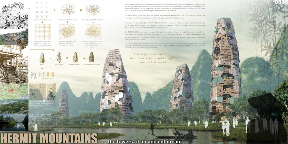 eVolo摩天大楼建筑竞赛2010年获奖作品集（免费分享）_Hermit Mountains – Towers of Ancient Dreams2.jpg