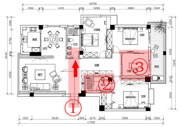 发个自认为很不错的平面，求批评……_建议示意图.jpg