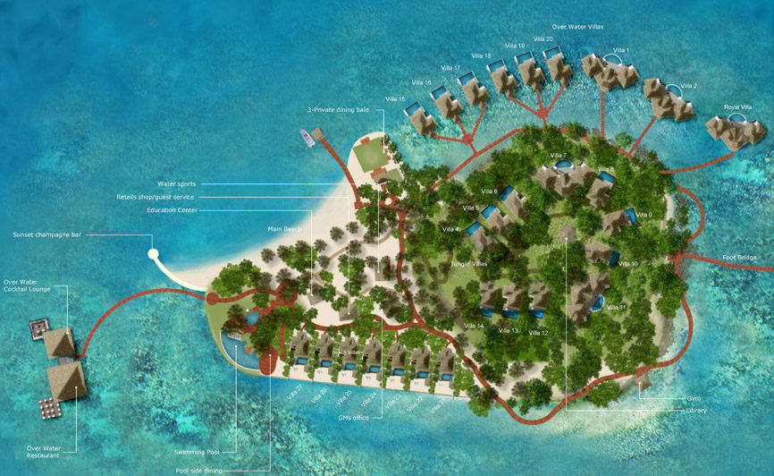 海滩度假地:Song Saa Private Island Resort / 柬埔寨_Resort Master Plan2.jpg