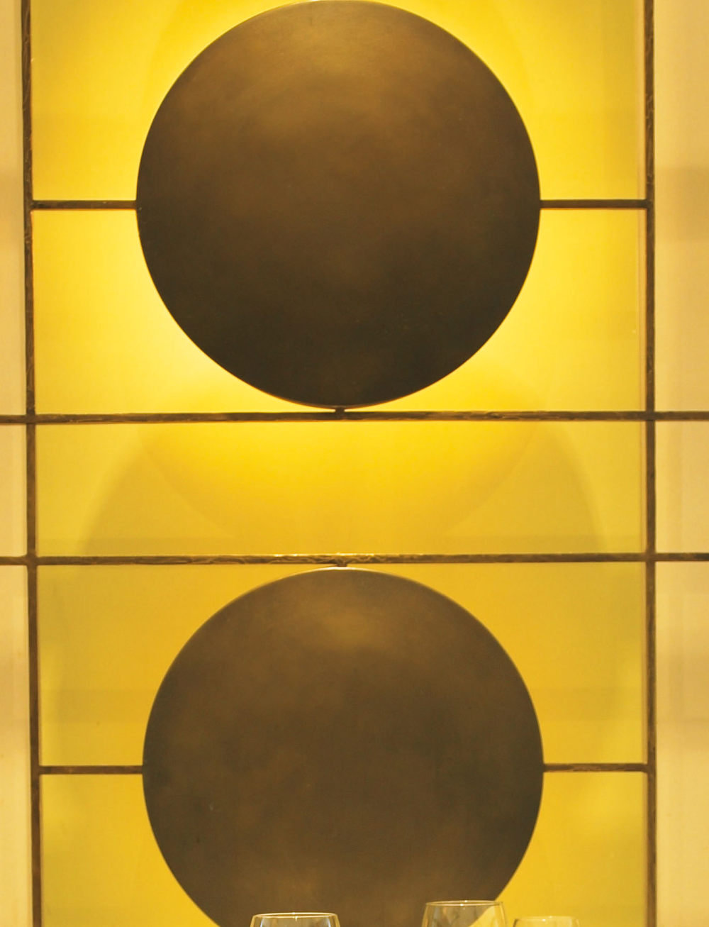 巴尔莫勒尔堡酒店-爱丁堡(The Balmoral hotel , Edinburgh)_20070725_Hardian\'s Brasserie - wall detail.jpg