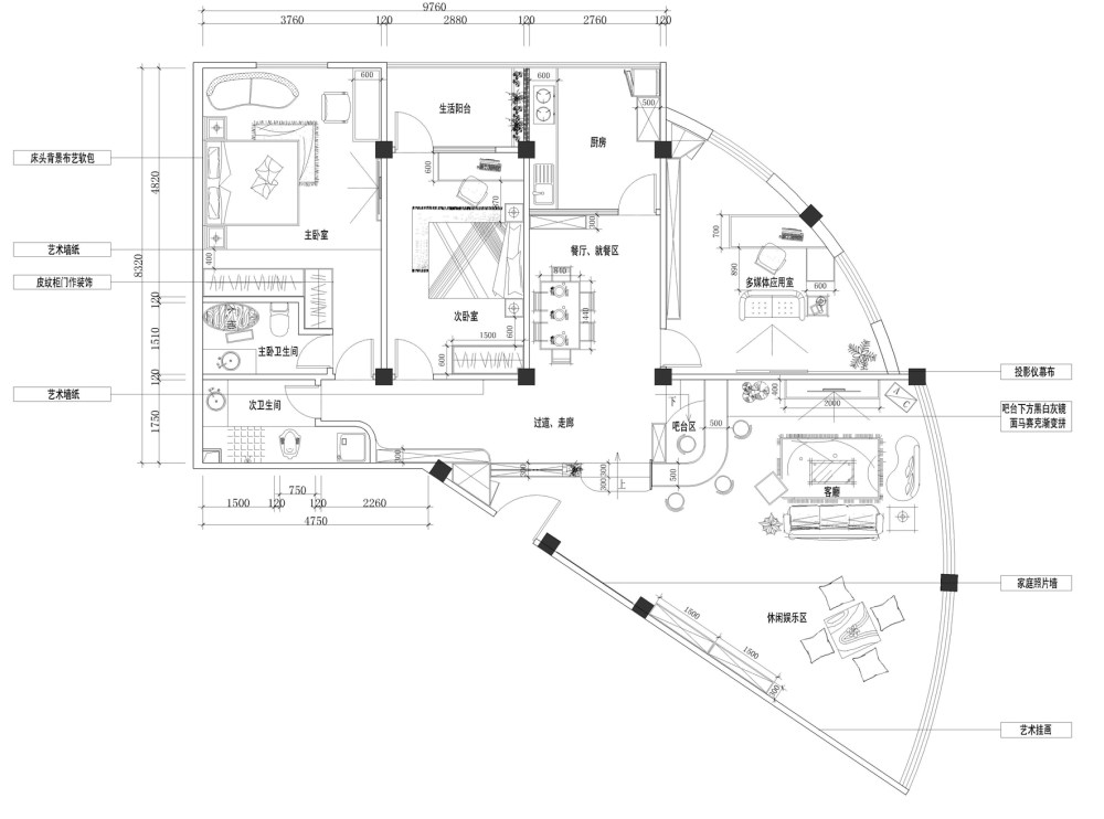 150怪异户型，居然买个这样户型我X···朋友们救命_家装试题-Model.jpg