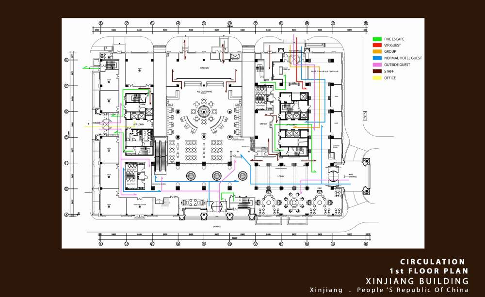 北京新疆大厦设计方案（手绘版）_0e-CIRCULATION  1st FLOOR PLAN.jpg