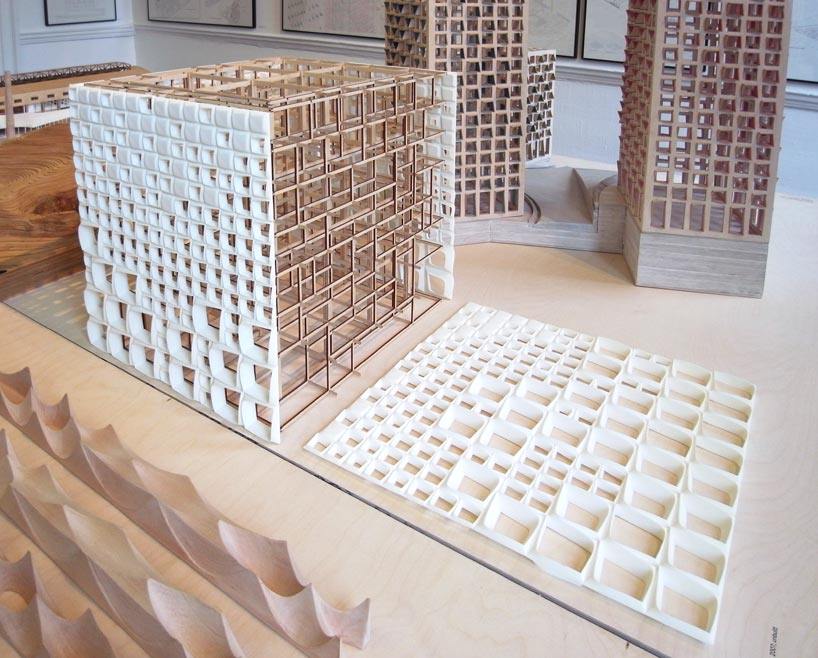 serie architects: working in series展览 + 2010年青年建筑师奖_v 办公楼' (2007) 印度孟买 - 未建成 1:75模型 