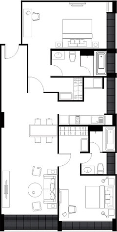 曼谷腾菲斯酒店(Tenface hotel bangkok)_twobedpresuite-plan-boutique-tenface-bangkok-hotel.jpg