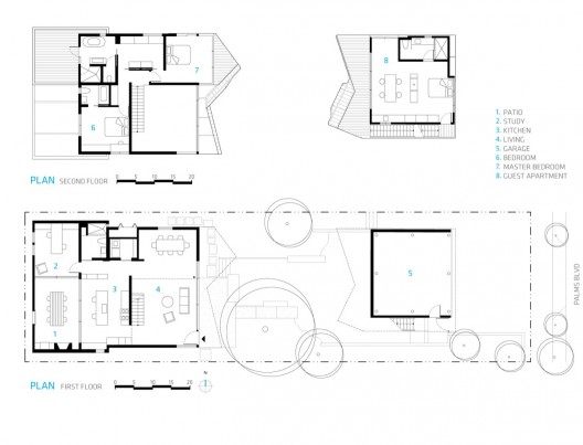 威尼斯住宅/达利Genik建筑师_1309458438-palms-plans-528x403.jpg