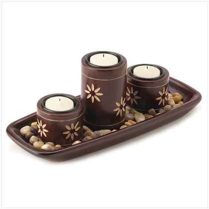 glassware candle holders 烛台摆件_wooden tealight candle holders_zen candleholder tray.jpg