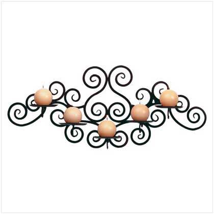 glassware candle holders 烛台摆件_wrought iron candle wall sconces_wrought iron 5 wall candleholders.jpg