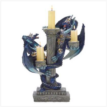 glassware candle holders 烛台摆件_taper candle holders_blue dragon candleholder.jpg