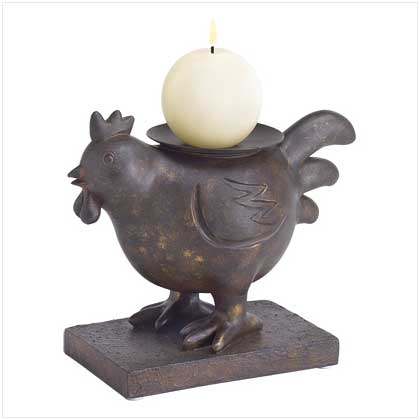 glassware candle holders 烛台摆件_rusty rooster candleholders.jpg