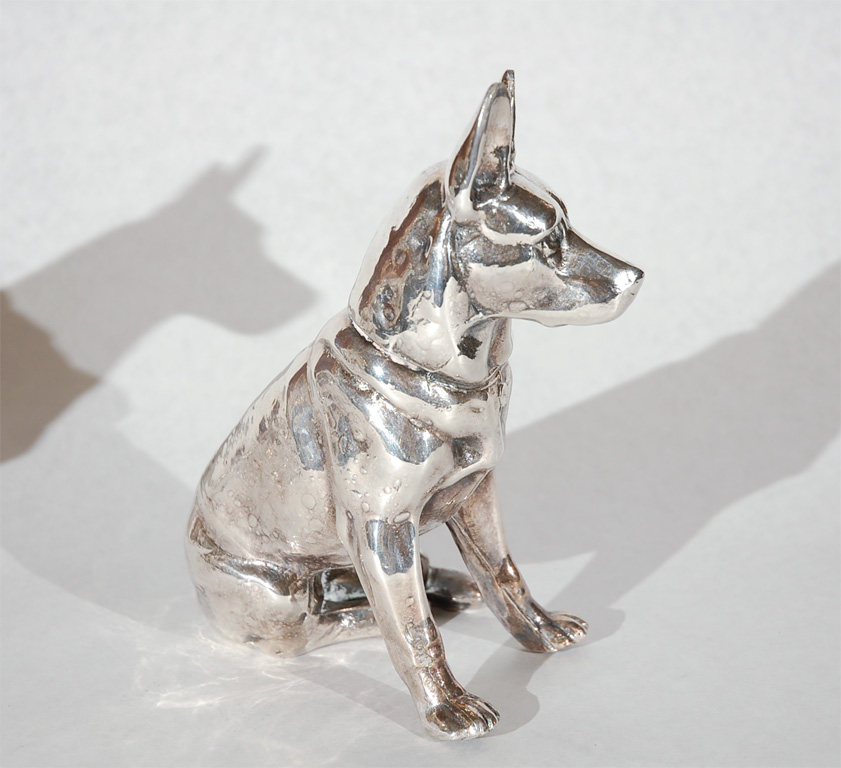 国外网站精品-陈设单品_Pair of Silver Plated German Shepherds-1.jpg