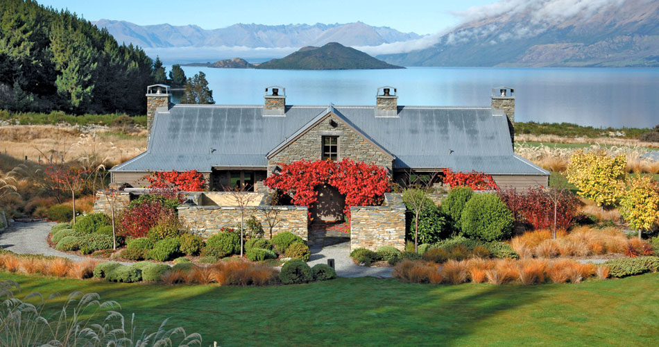 新西兰南岛布兰凯特湾Blanket Bay ,New Zealand ,South Island Queenstown_512-blanket-bay-chalet-looking-south.jpg