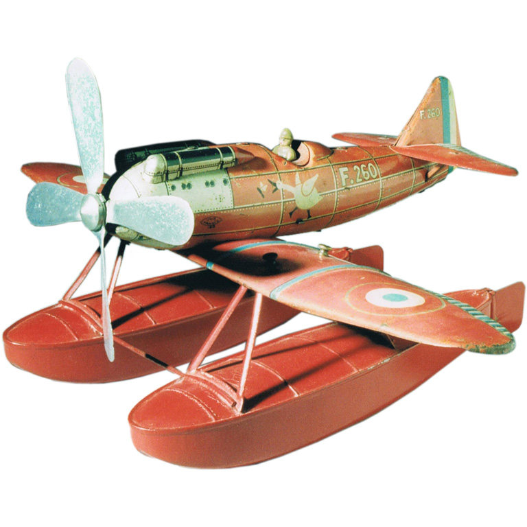 （国外精品陈设单品）男人心中的“最美”_Art Deco Tinplate Toy Hydroplane by JEP..jpg