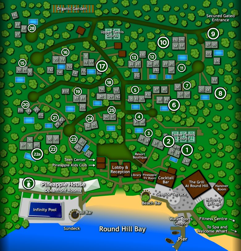 牙买加蒙特戈贝round hill hotel&villas Montego Bay, Jamaica_villa_map.png
