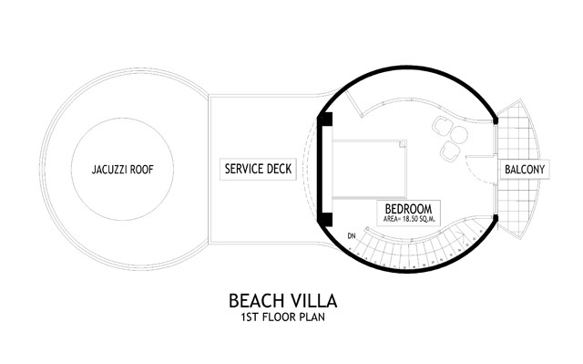 马尔代夫班度士岛温泉度假村_Beach Villa 1st Floor Plan.jpg