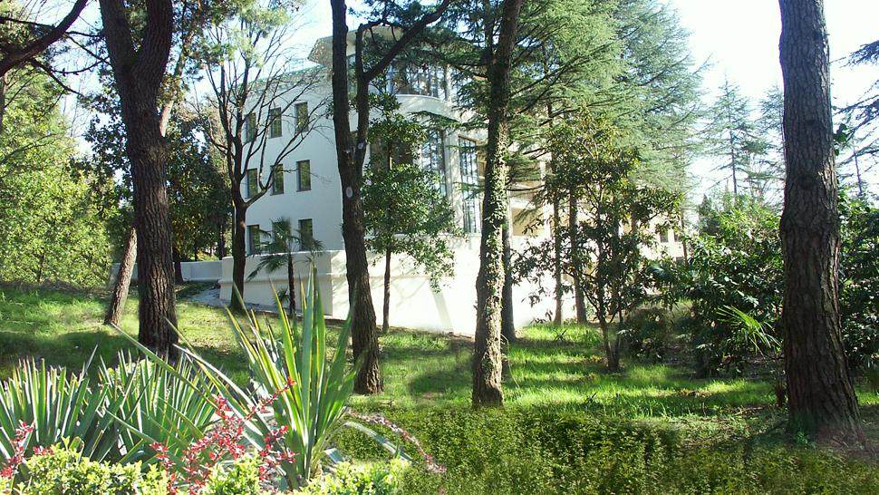 俄罗斯索契罗迪纳温泉大酒店The Grand Hotel & Spa Rodina_005195-01-exterior-through-forest.jpg