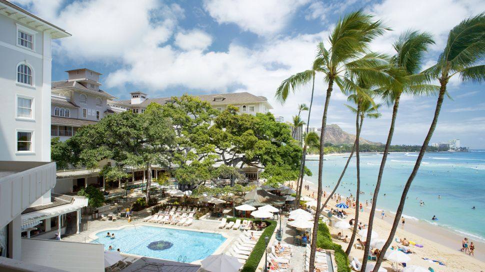 夏威夷莫阿纳萨弗里德威斯汀酒店度假村Moana Surfrider,  Westin_001023-05-exterior-ocean-view-daytime.jpg