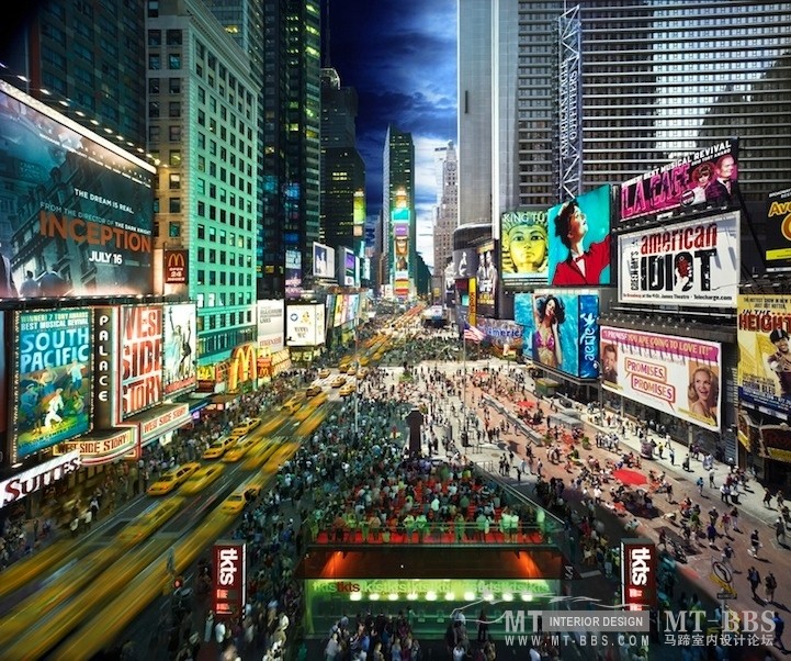 一張照片展示城市的白天到黑夜 – Stephen Wilkes_5timessquare1-full.jpg