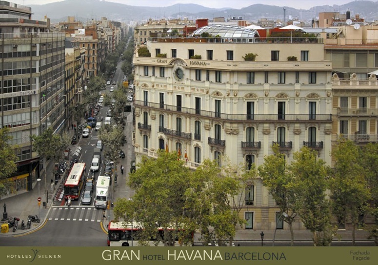 西班牙哈瓦那丝绸大酒店(Silken Gran Havana Hotel)_02 Fachada Gran Hotel Havana Barcelona(1).jpg