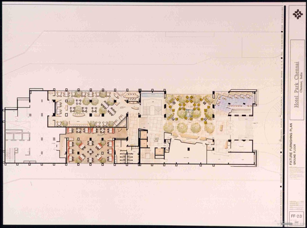 HBA--印度Chennai公园酒店设计方案和完成相片2002_001 GroundFloor_Lobby_Restaurants_Bar.jpg