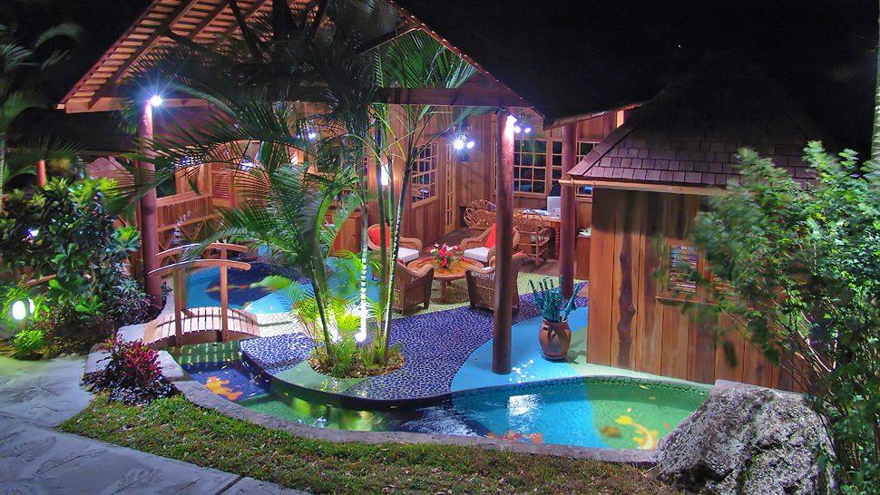 加勒比,圣卢西亚,苏弗里耶尔,Ladera酒店_003178-03-exterior-private-pool-night.jpg