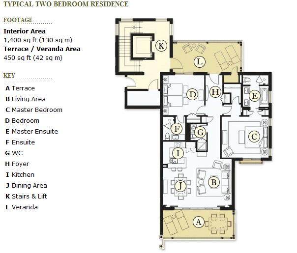 加勒比海,巴哈马海港岛The Landing酒店_Typical Two Bedroom Residence.jpg