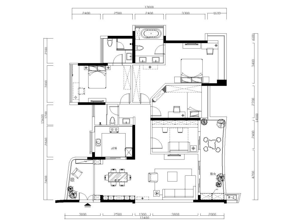 建筑面积146平米求进步、求猛拍砖！！！！_0903 01-Model.plt.jpg