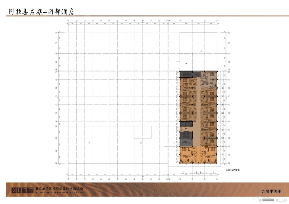 内蒙古左旗丽都假日酒店_014九层平面布置图.jpg